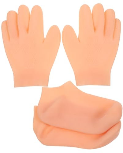 FOMIYES Feuchtigkeits Damen Hand Fußpflege Mit Atmungsaktiven Handschuhen Und Socken Pflegt Trockene Hände Und Füße Für Tägliche Anwendung Handschuhe Socken