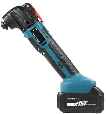 Utensile oscillante, A batteria multiutensile oscillante multifunzione elettrica a batteria da 18 V. elettrica senza spazzole,Levigatura più aggressiva(CDWYB0)