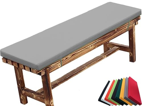 Waterproof Outdoor/Indoor Bench Cushion - 120cm/110cm/200cm/150x40cm/35cm/30cm - 2/3/4 Seater Non-Slip Seat Pad for Bay Windows, Garden Patio, Long Chairs, Swings & Porch Furniture(H1,200x45x5cm)