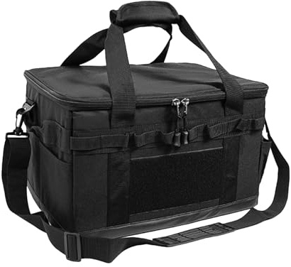 Camping Bag Organiser, Waterproof Kitchen Storage, Trunk Organiser, Durable Kee-Resistant Equipment Bag, Picnic Storage, 30L Capacity for Outdoor Sports and Camping Travel, black, see description, See