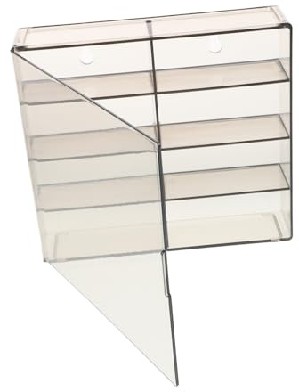 Modellauto Vitrine aus Kunststoff mit 8 Fächern, Transparent | Kleine Autmodelle und Spielzeugautos, Stapelbar, 8 Slots, Schlichtes Design