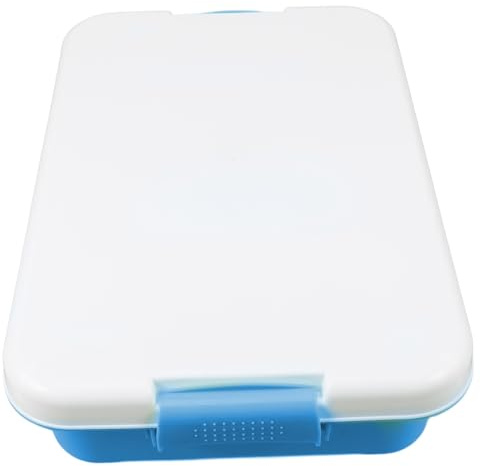 LIOOBO Portable Sand Tray with Lid for Toddlers Lightweight Plastic Sensory Play Tray Large Capacity Storage Box Suitable for Outdoor Activities and Beach Use