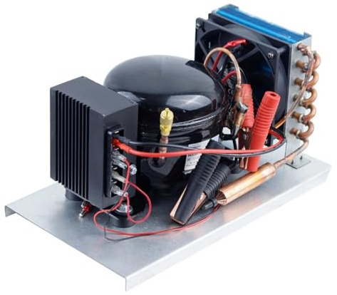 BD25HC DC-kompressorkondensor Med Termostat, 12V/24V, Bilkylskåp Solfrys Marin Kylskåp