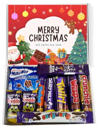 QLV Christmas Chocolate Gift Box, Letterbox Gift, Secret Santa Gift