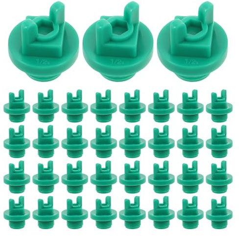 Yardenfun 100 Pezzi Tappo per Tubo in Resistente per Raccordi Idraulici Tappo Tubo Irrigazione Giardino Multifunzione per Impianti Acqua Domestici e Esterni