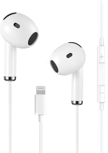 iPhone Wired Earphones, Apple MFi Certified Lightning In Ear Wired Headphones for iPhone 14/14 Plus/13/12/11/8/7 X Pro Max,iPad