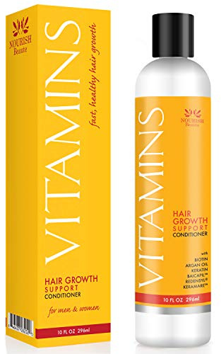 Nourish Beaute Vitamins Conditioner for Hair Loss that Promotes Hair Regrowth, Volume and Thickening with Biotin, DHT Blockers, Antioxidants, Oils and Extracts For Men and Women, Conditioner, 1 Pack