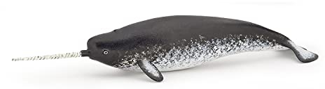 Papo -Dipinta a Mano- figurina-Mondo marino-Narvalo-56016-Collezione -Adatto a Bambini e Bambine - A Partire dai 3 Anni di età