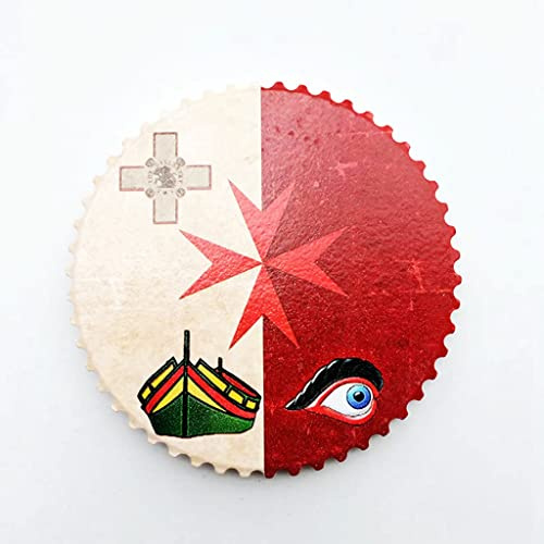 Bandiera Malta Magnete Frigorifero Magnete Decorazione Adesivo Souvenir Resina Artigianato Cucina Lavagna