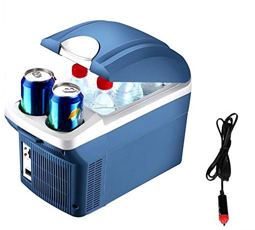 DieffematicBX Mini Frigo 8L Mini-réfrigérateur portable Refroidissement et réchauffement Réfrigérateur Congélateur Isolation Boîte à double usage for voiture Home Office extérieur pique-nique Voyage (