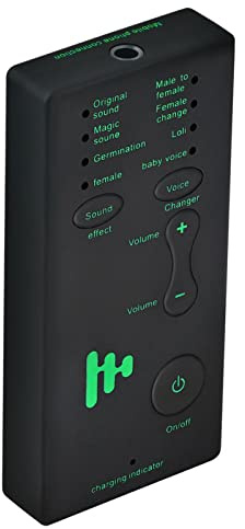 NATEFEMIN 7 diferentes voces portátiles mini cambiador de voz, tarjeta de sonido de transmisión en vivo para teléfono móvil, accesorio de computadora