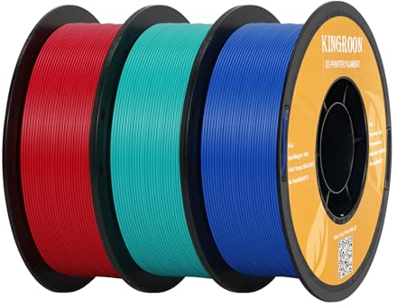 kingroon 3D Printer Filament PLA 3D-Druckerfilament,… (Polymilchsäure, Rote und blaue Pla)