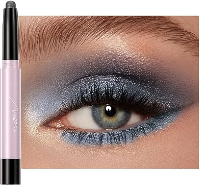 Stick Ombretto Metallico Shimmer, Matita Crema Illuminante per Occhi, Penna Ombretto Smoky, Evidenziatore Impermeabile per Trucco Scintillante (#6 Perlato)