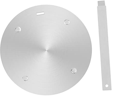 Induktions Wärmeleitplatte 1 Satz Edelstahl Silber Wärmeverteiler | Adapterplatte für Induktion, Leicht zu Bedienen und Reinigen, Platzsparend Verstaubar, Formstabil