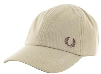 Fred Perry Cap Pik Classic U84 Warm Grey / Brick, beige, Einheitsgröße
