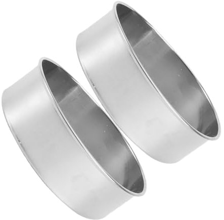 Garneck 2pcs Stainless Steel Mesh Flour Sifter Round Flour Sieve for Baking Food Strainer