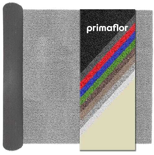 Primaflor Kunstrasen Color Wave B1 | Grau | 200x150 cm | 8 mm | B1 schwer entflammbar | wasserdurchlässig | UV-beständig | Rasenteppich für innen und außen | Outdoor Bodenbelag