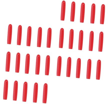 ABOOFAN 100 pièces Manchons en Silicone pour Pointe de Pince à Épiler Antidérapants Rouges Accessoires pour Extensions de Cils Protection Professionnelle et Usage Domestique