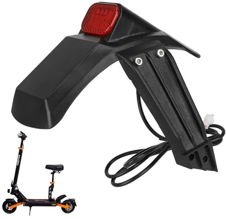 ulip Hinterer Kotflügel Kompatibel für Kukirin G2 PRO DB Elektroroller Essential Zubehör Beinhaltet Kennzeichenhalterung + Rückleuchten + Halterung