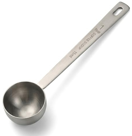 Stainless Steel Coffee Scoop 15ml,Powder Baking Measuring Tool, Long Handle Measuring Spoon for Coffee, Tea, Sugar & Protein Powder, Accurate Reusable Tablespoon for Home & Café Use