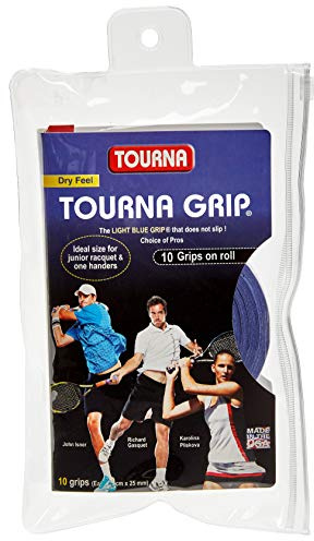Tourna Grip - Overgrip pour tennis (10 unités), taille L, bleu