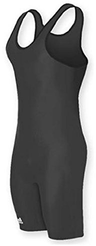 Adidas aS101s Lycra Solid Wrestling Singlet - Black - Large