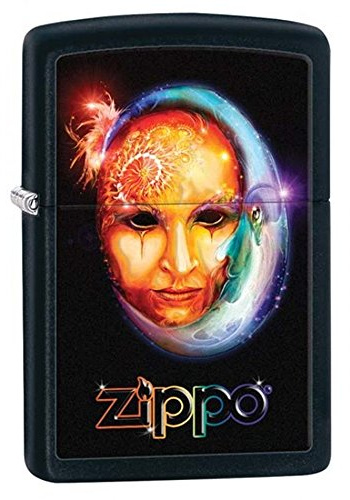 Zippo Face Lighter, Black Matte