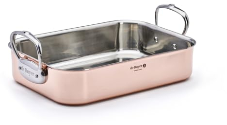 De Buyer 6427.35 Bratreine, Kupfer 41 x 27 x 13,35 cm, Rich Copper