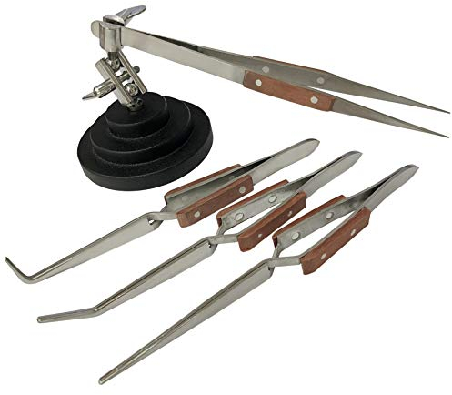 Verstellbare Pinzette für Armbanduhr als Juwelier-Werkzeug zum Löten