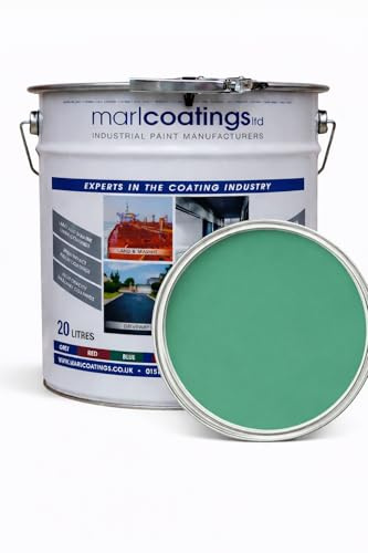 marlcoatings Heavy Duty Hardwearing Polyurethane Concrete Industrial (20L Light Green) Semi Gloss Floor Paint, Great for Garages, Car showrooms, Factories and Many other uses.
