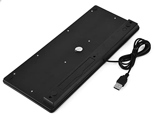Mini Keyboard, Slim USB Wired Small Compact Mini Computer Keyboard Portable 78 Keys for Apple Mac, iMac, Pro/Air, Mac Mini, PC Desktops, Laptop(Black)