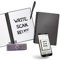 Rocketbook Core Wiederverwendbares Digitales Notizbuch - Executive A5 Grau - Elektronischer Notizblock mit Punktraster - Wiederbeschreibbar mit inkl. Pilot Frixion Stift und Mikrofasertuch