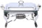 Serbatoio termico a buffet in acciaio inox da 6 l, con coperchio, 21 x 26 x 26 cm, per catering, buffet e feste