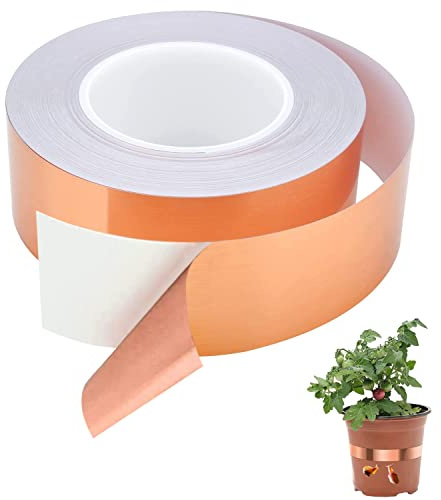 Kupferband Kupferfolienband,30M x 50mm Mitening Gegen Schnecken Copper Foil Tape Abschirmband Schneckenband Kupfer Schneckenschutz Schneckenzaun