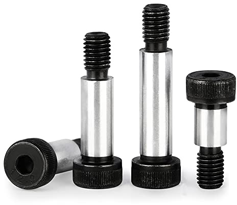 5 piezas φ12mm×M10×12mm Tornillo de eje de hombro de rodamiento de rodillos de alta precisión con cabeza hexagonal interna de acero aleado de grado 12.9