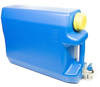 Web Truck Wasserkanister 10 Liter mit Wasserhahn für LKW, Busse, Camping, Picknicks, Ausflüge