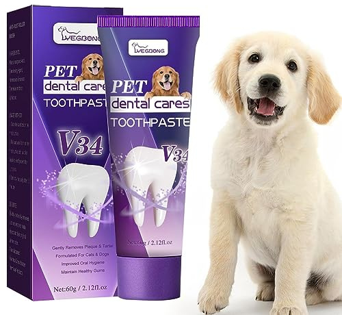 Dentifrice pour chiot | Rafraîchit l'haleine du dentifrice pour compagnie | Dentifrice soins bucco-dentaires pour chat sûr et efficace pour chiens et compagnie