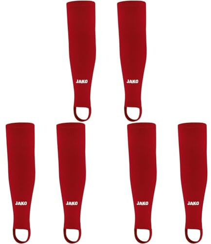 JAKO Stutzen Glasgow 2.0, chili rot, 1 (JOne sizeor), 3414 (Packung mit 3)
