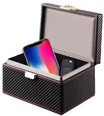 LMLXYZ Faraday Box Faraday-Box, Signalblockierender Schlüsseltaschenkäfig, Diebstahlschutz Für Autos, Handy-WiFi/GSM/LTE/NFC/RFID (Size : 19cmx12cmx9cm)
