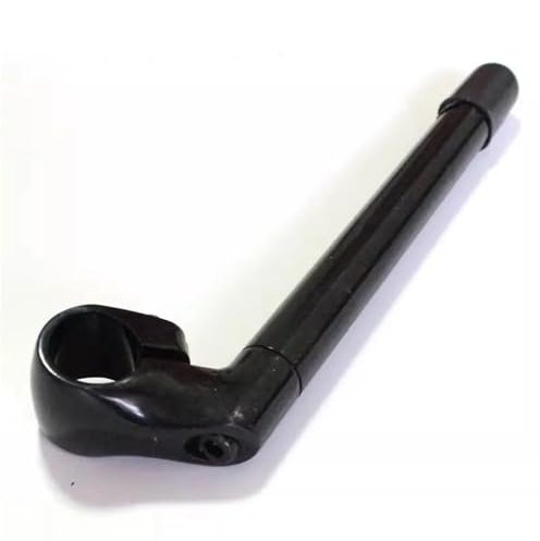 AOLUOER Fahrrad Schwanenhals Vorbau Aluminium Material Fahrrad Griff Ständer 22,2mm 25,4mm 220mm Länge Retro Fahrrad Teile(Black)