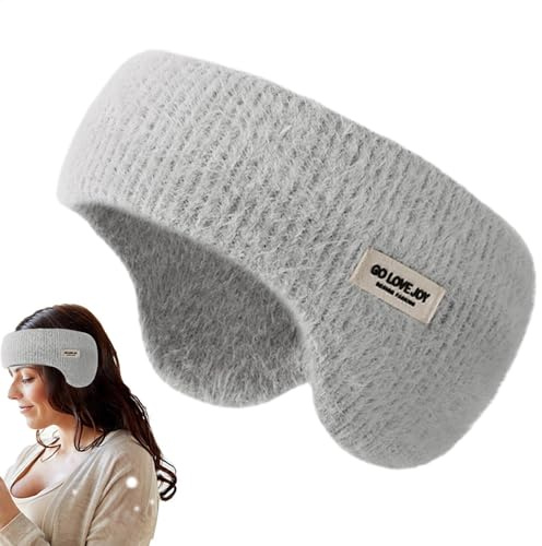 Soundproof Earmuffs Sleep, Noise Cancelling Ear Muffs, Sleeping Eye Soft, Noise Reduction Ear Muffs for Sleeping, Lightweight Ear Warmers Headband, Portable Ear Muffs Winter for Working, Napping