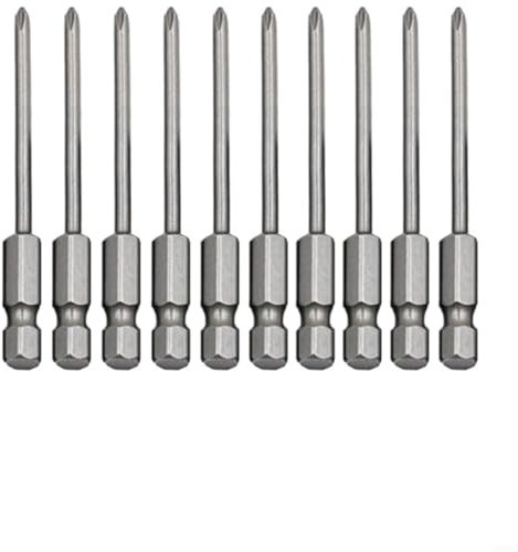 for Precision - Punte magnetiche PH1 per cacciavite a croce, diametro 3,5 mm, lunghezza 65 mm, acciaio trattato termicamente, per la lavorazione del legno, assemblaggio di mobili, compatibili con
