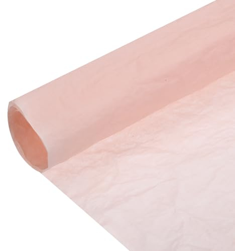 QUARKZMAN 5 Rotoli Carta Da Regalo Per Fiori Rosa 22 x 22 Pollici | Carta Crespata, Impermeabile, Per Bouquet, Per Artigianato, Per Compleanno Regalo Fiorista Confezione Festa