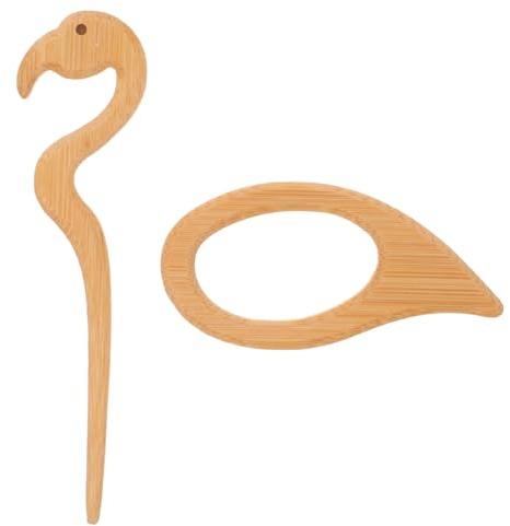 Mikikit Broche en Bois Animaux Épingle Décorative Femme Accessoire Vêtement Châle Paquet à Dos 10 Pièces Naturel Style Artistique
