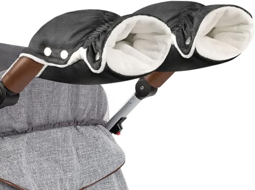 Guiseapue Handwärmer Kinderwagen: Universal Handschuhe Kinderwagen, Kinderwagen Buggy Zubehör, Winddicht & Wasserdicht Handmuff für Kinderwagen, Baby Erstausstattung Neugeborene, Weihnachtsgeschenke