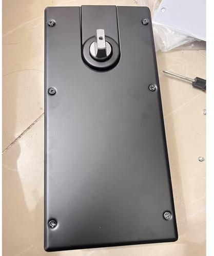Cierrapuertas comercial con resorte de suelo – 90° de retención abierta de hierro fundido hidráulico para puertas de vidrio de 120 cm, cierre automático resistente y dispositivo de cierre fiable