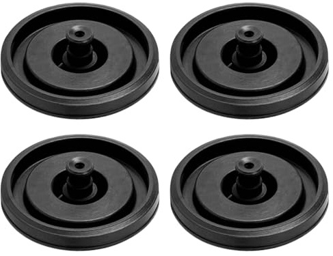 4Pcs Universal Toilet Fill Valve Repair Kit, Black Diaphragm Washer Set for Fluidmaster & Standard Cistern Valves