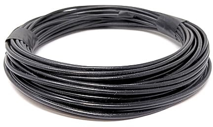 DBG 1.0mm² Thin Wall Automotive Cable, 16.5A 17 AWG Single Core Wire for 12V Car, Van and Marine Electrical Wiring, Black, 10m