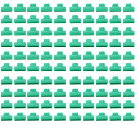 Växthusklämmor Plast Slitstark film Radskydd Nättunnelbågeklämma Kraftfull fixering Trädgårdsklämmor för växthusfilm Nät till rör Solskydd 100st (8 mm)