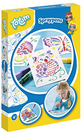 Totum Spraypennor Creative Set Med Olika Stenciler